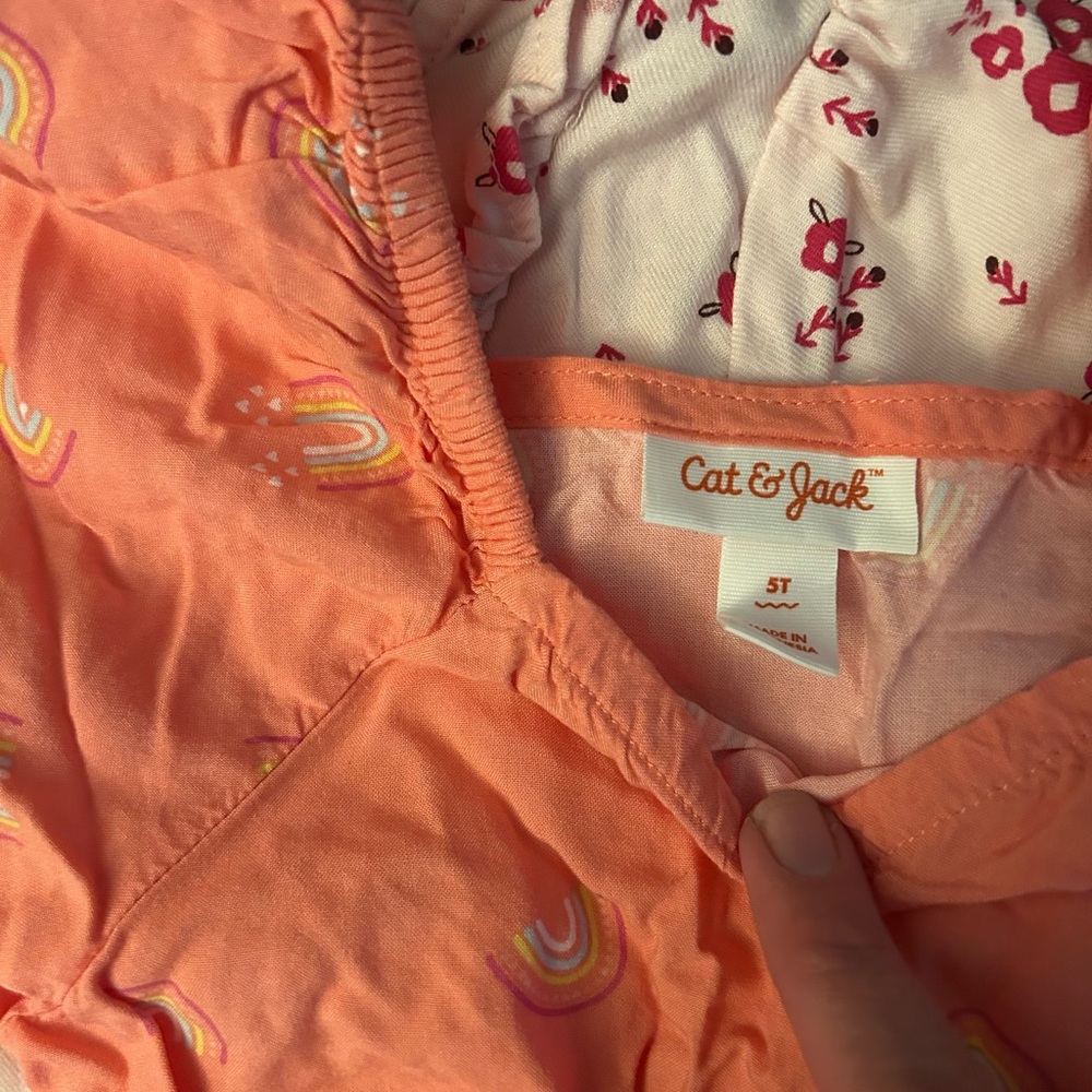 Cat & Jack/GAP Kids/Carters Kids Casual 5 Dresses/1 Romper - Size 5T - Picture 7 of 9